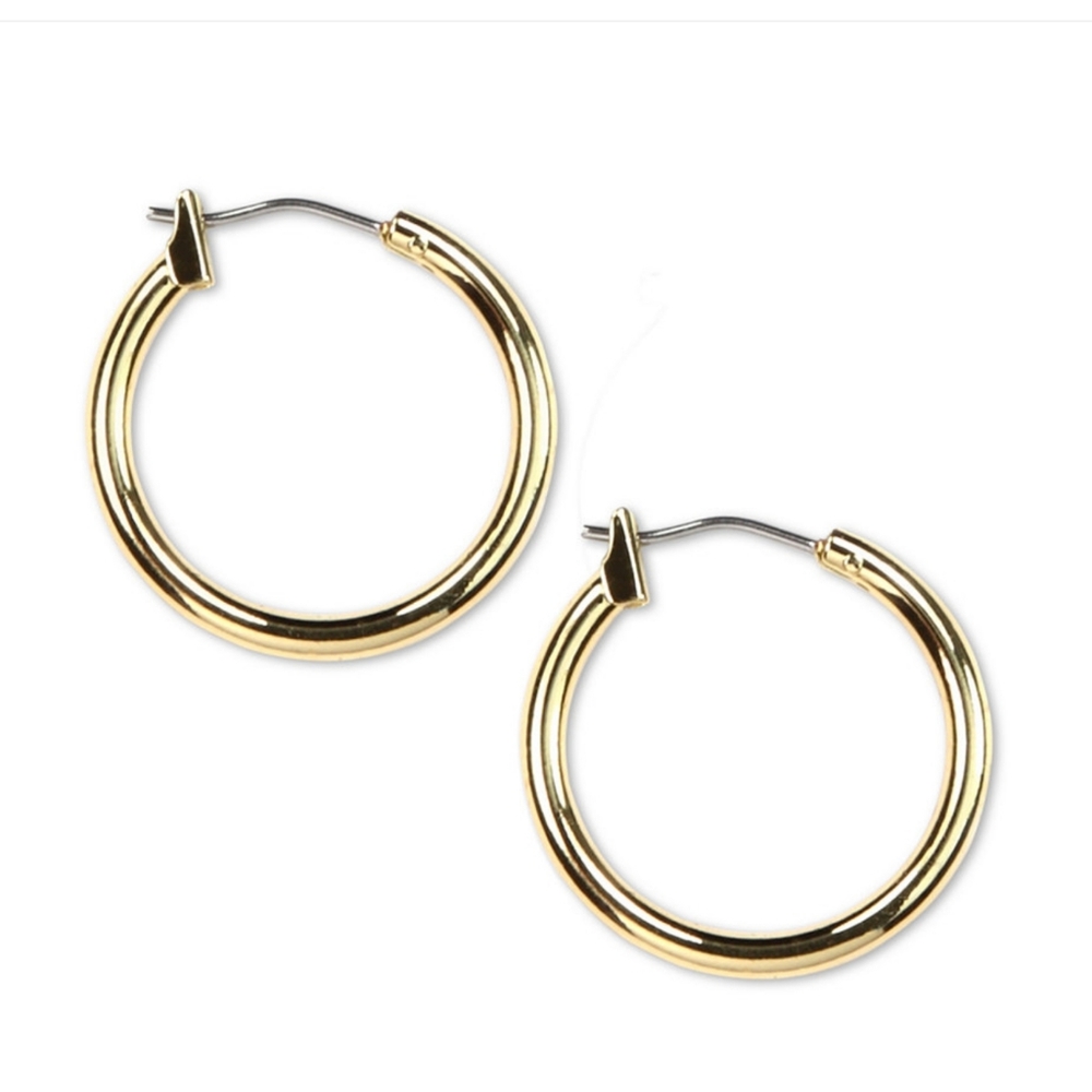 Anne Klein Gold Tone Hoop Earrings